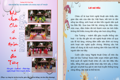 GIỚI THIỆU CẨM NANG “NGHỆ THUẬT CHÈO CỔ TRÊN ĐỊA BÀN XÃ GIA TƯỜNG”